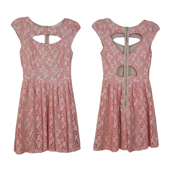 Fit & Flare Cutout exposed zipper minidress - Picture 3 of 9